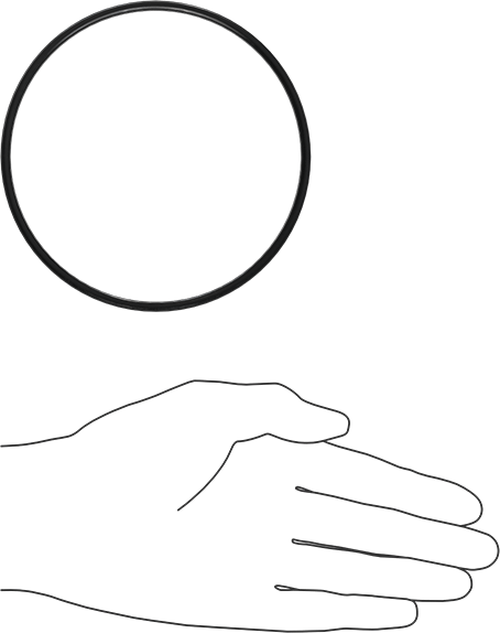 Kimyasala Dayanıklı Viton® Floroelastomer O-Ring, X Profilli, 1/8 Kesirli Genişlik, Dash Numarası 244