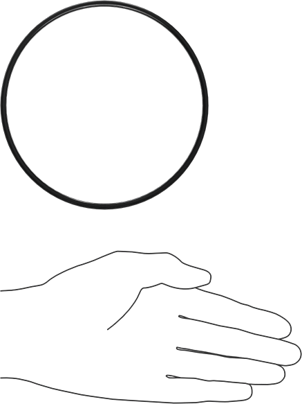 Kimyasala Dayanıklı Viton® Floroelastomer O-Ring, X Profilli, 1/8 Kesirli Genişlik, Dash Numarası 248