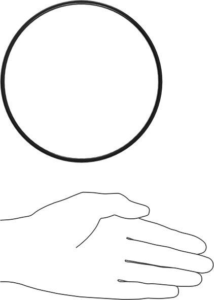 Kimyasala Dayanıklı Viton® Floroelastomer O-Ring, X Profilli, 1/8 Kesirli Genişlik, Dash Numarası 252