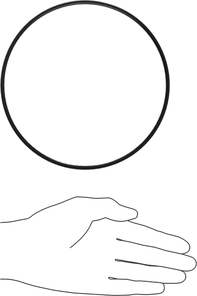 Kimyasala Dayanıklı Viton® Floroelastomer O-Ring, X Profilli, 1/8 Kesirli Genişlik, Dash Numarası 258