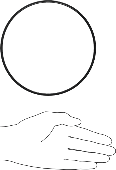 Kimyasala Dayanıklı Viton® Floroelastomer O-Ring, X Profilli, 1/8 Kesirli Genişlik, Dash Numarası 256