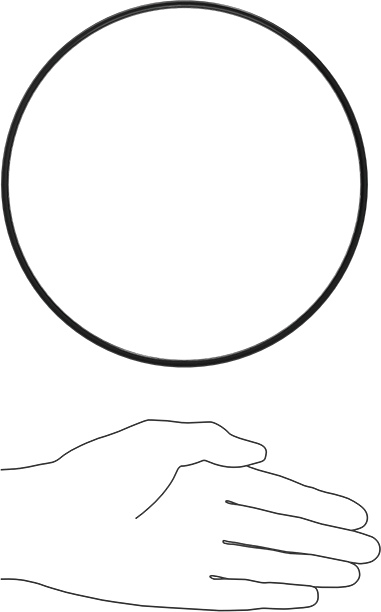 Kimyasala Dayanıklı Viton® Floroelastomer O-Ring, X Profilli, 1/8 Kesirli Genişlik, Dash Numarası 261