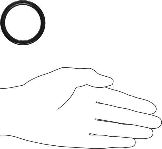 Kimyasala Dayanıklı Viton® Floroelastomer O-Ring, X Profilli, 3/16 Kesirli Genişlik, Dash Numarası 326