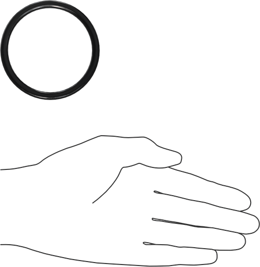 Kimyasala Dayanıklı Viton® Floroelastomer O-Ring, X Profilli, 3/16 Kesirli Genişlik, Dash Numarası 332