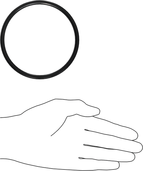 Kimyasala Dayanıklı Viton® Floroelastomer O-Ring, X Profilli, 3/16 Kesirli Genişlik, Dash Numarası 342