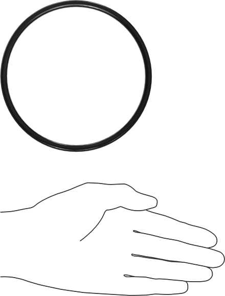 Kimyasala Dayanıklı Viton® Floroelastomer O-Ring, X Profilli, 3/16 Kesirli Genişlik, Dash Numarası 349