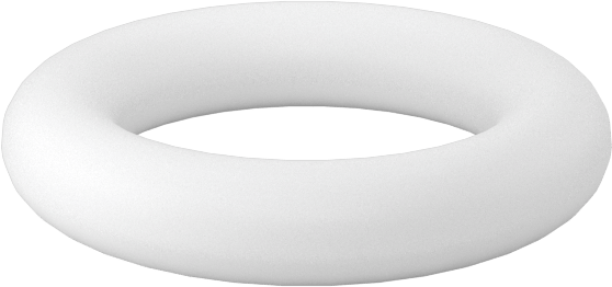 Ultra Kimyasala Dayanıklı Sert PTFE O-Rings, Düz Dişli Bağlantılar İçin, Dash No. 901