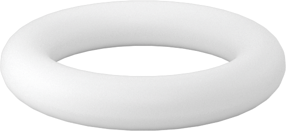 Ultra Kimyasala Dayanıklı Sert PTFE O-Rings, Düz Dişli Bağlantılar İçin, Dash No. 902