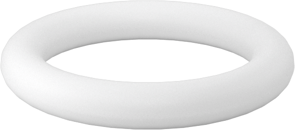 Ultra Kimyasala Dayanıklı Sert PTFE O-Rings, Düz Dişli Bağlantılar İçin, Dash No. 904