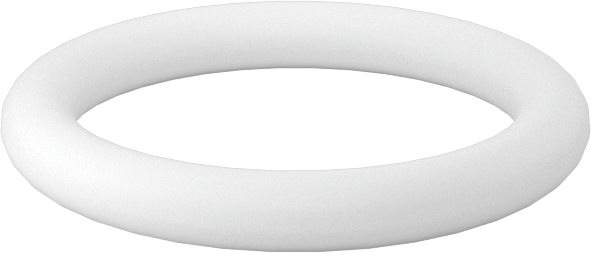 Ultra Kimyasala Dayanıklı Sert PTFE O-Rings, Düz Dişli Bağlantılar İçin, Dash No. 906