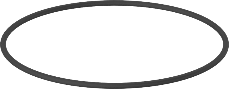 Sert Viton® Floroelastomer O-Ring, Kimyasala Dayanıklı, 1/16 Kesirli Genişlik, Dash Numarası 039