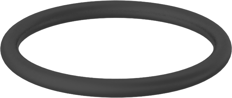 Sert Viton® Floroelastomer O-Ring, Kimyasala Dayanıklı, 3/32 Kesirli Genişlik, Dash Numarası 122