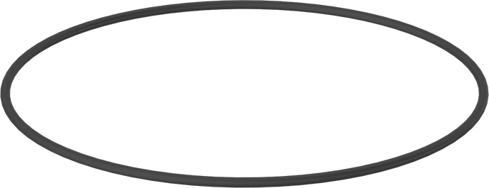 Sert Viton® Floroelastomer O-Ring, Kimyasala Dayanıklı, 1/8 Kesirli Genişlik, Dash Numarası 262