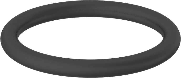 Sert Viton® Floroelastomer O-Ring, Kimyasala Dayanıklı, 3/16 Kesirli Genişlik, Dash Numarası 327