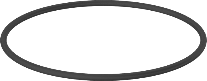 Sert Viton® Floroelastomer O-Ring, Kimyasala Dayanıklı, 3/16 Kesirli Genişlik, Dash Numarası 363