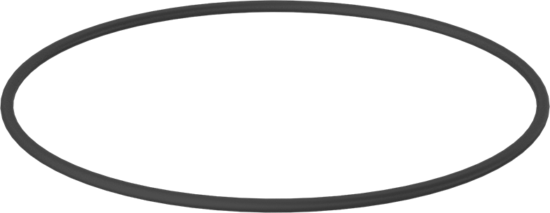 Sert Viton® Floroelastomer O-Ring, Kimyasala Dayanıklı, 3/16 Kesirli Genişlik, Dash Numarası 372