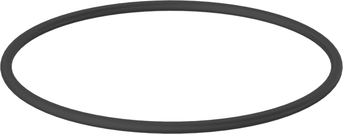 Sert Viton® Floroelastomer O-Ring, Kimyasala Dayanıklı, 3/16 Kesirli Genişlik, Dash Numarası 361