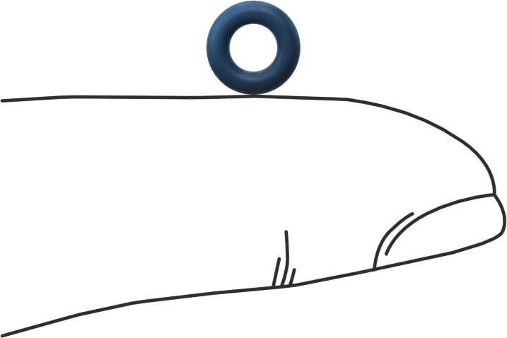 Düşük Sıcaklık Mil. Spec. Florosilikon O-Ring, Kimyasala Dayanıklı, 1/16 Kesirli Genişlik, Dash Numarası 007