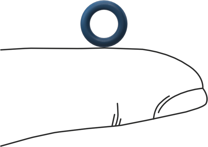 Düşük Sıcaklık Mil. Spec. Florosilikon O-Ring, Kimyasala Dayanıklı, 1/16 Kesirli Genişlik, Dash Numarası 009