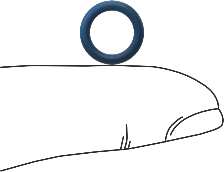 Düşük Sıcaklık Mil. Spec. Florosilikon O-Ring, Kimyasala Dayanıklı, 1/16 Kesirli Genişlik, Dash Numarası 011