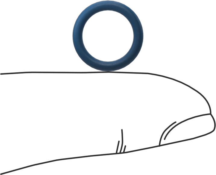 Düşük Sıcaklık Mil. Spec. Florosilikon O-Ring, Kimyasala Dayanıklı, 1/16 Kesirli Genişlik, Dash Numarası 012