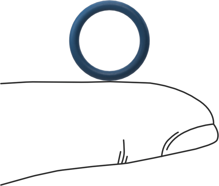 Düşük Sıcaklık Mil. Spec. Florosilikon O-Ring, Kimyasala Dayanıklı, 1/16 Kesirli Genişlik, Dash Numarası 013