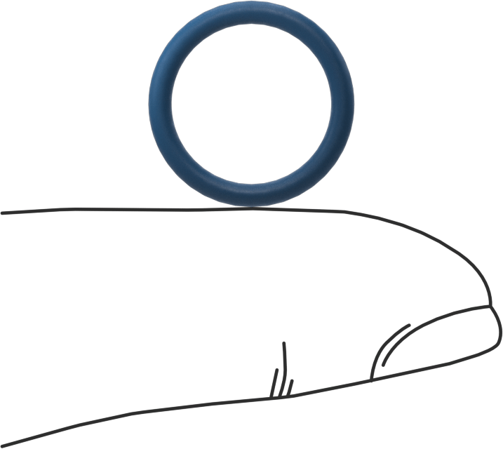 Düşük Sıcaklık Mil. Spec. Florosilikon O-Ring, Kimyasala Dayanıklı, 1/16 Kesirli Genişlik, Dash Numarası 014