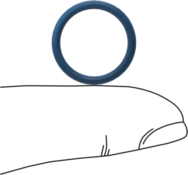 Düşük Sıcaklık Mil. Spec. Florosilikon O-Ring, Kimyasala Dayanıklı, 1/16 Kesirli Genişlik, Dash Numarası 015