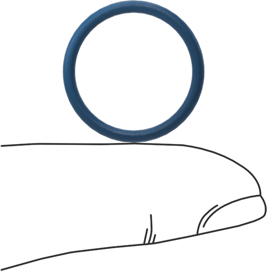 Düşük Sıcaklık Mil. Spec. Florosilikon O-Ring, Kimyasala Dayanıklı, 1/16 Kesirli Genişlik, Dash Numarası 017