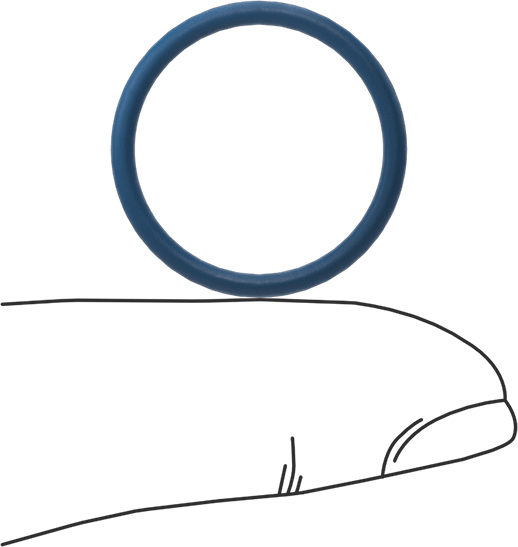 Düşük Sıcaklık Mil. Spec. Florosilikon O-Ring, Kimyasala Dayanıklı, 1/16 Kesirli Genişlik, Dash Numarası 018