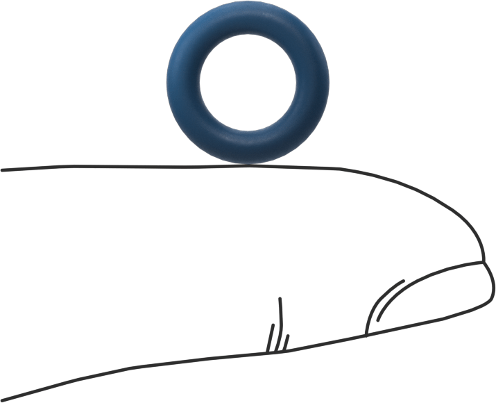 Düşük Sıcaklık Mil. Spec. Florosilikon O-Ring, Kimyasala Dayanıklı, 3/32 Kesirli Genişlik, Dash Numarası 109