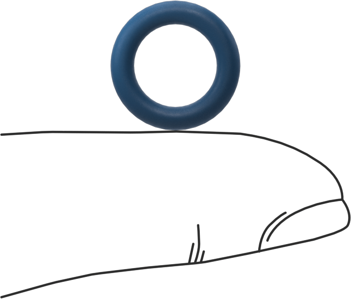 Düşük Sıcaklık Mil. Spec. Florosilikon O-Ring, Kimyasala Dayanıklı, 3/32 Kesirli Genişlik, Dash Numarası 110