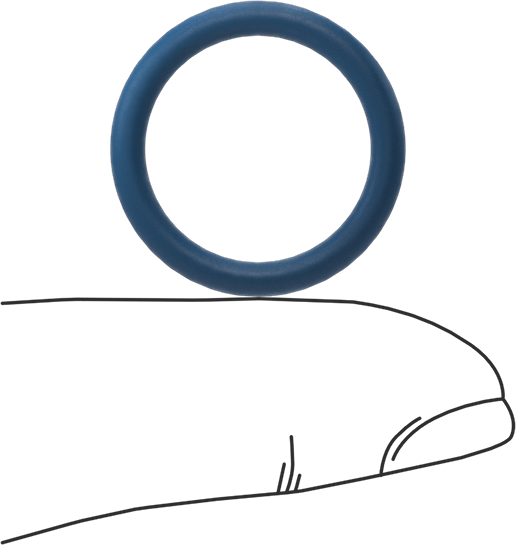 Düşük Sıcaklık Mil. Spec. Florosilikon O-Ring, Kimyasala Dayanıklı, 3/32 Kesirli Genişlik, Dash Numarası 115