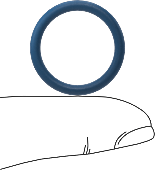 Düşük Sıcaklık Mil. Spec. Florosilikon O-Ring, Kimyasala Dayanıklı, 3/32 Kesirli Genişlik, Dash Numarası 116