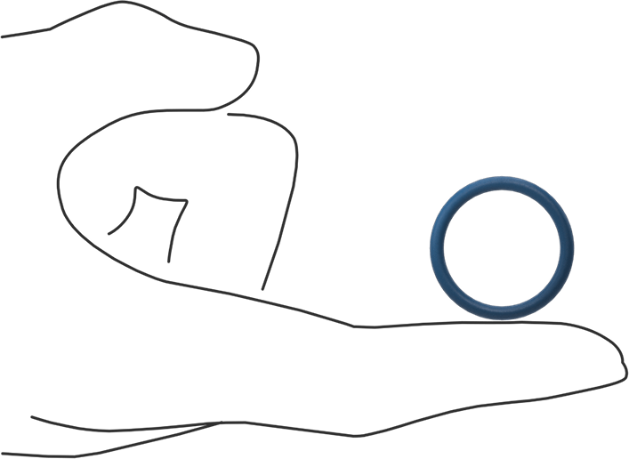 Düşük Sıcaklık Mil. Spec. Florosilikon O-Ring, Kimyasala Dayanıklı, 3/32 Kesirli Genişlik, Dash Numarası 118