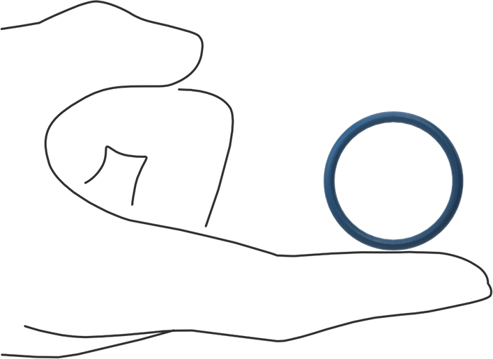 Düşük Sıcaklık Mil. Spec. Florosilikon O-Ring, Kimyasala Dayanıklı, 3/32 Kesirli Genişlik, Dash Numarası 122