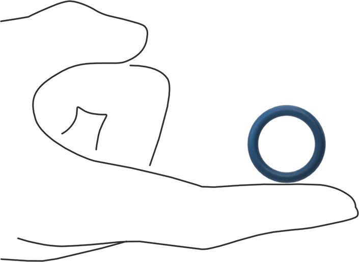 Düşük Sıcaklık Mil. Spec. Florosilikon O-Ring, Kimyasala Dayanıklı, 1/8 Kesirli Genişlik, Dash Numarası 210