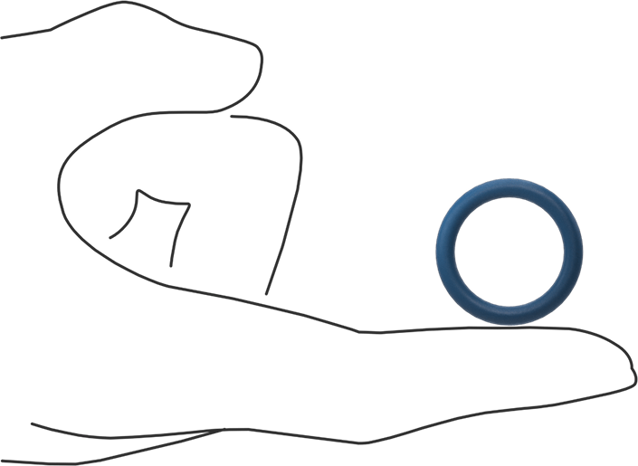 Düşük Sıcaklık Mil. Spec. Florosilikon O-Ring, Kimyasala Dayanıklı, 1/8 Kesirli Genişlik, Dash Numarası 211