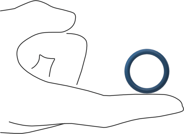 Düşük Sıcaklık Mil. Spec. Florosilikon O-Ring, Kimyasala Dayanıklı, 1/8 Kesirli Genişlik, Dash Numarası 212