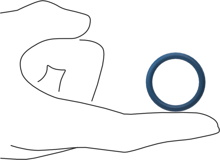 Düşük Sıcaklık Mil. Spec. Florosilikon O-Ring, Kimyasala Dayanıklı, 1/8 Kesirli Genişlik, Dash Numarası 214