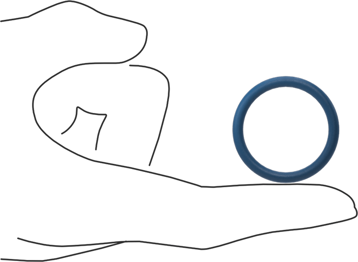 Düşük Sıcaklık Mil. Spec. Florosilikon O-Ring, Kimyasala Dayanıklı, 1/8 Kesirli Genişlik, Dash Numarası 216