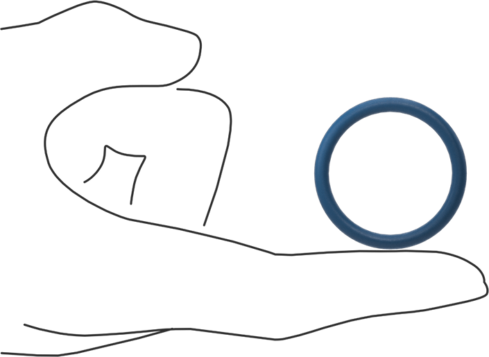 Düşük Sıcaklık Mil. Spec. Florosilikon O-Ring, Kimyasala Dayanıklı, 1/8 Kesirli Genişlik, Dash Numarası 217