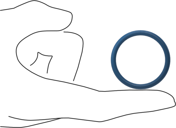 Düşük Sıcaklık Mil. Spec. Florosilikon O-Ring, Kimyasala Dayanıklı, 1/8 Kesirli Genişlik, Dash Numarası 219