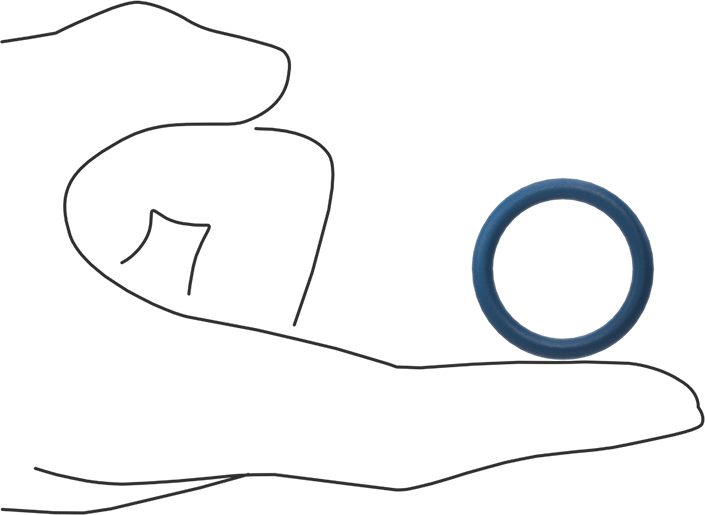 Düşük Sıcaklık Mil. Spec. Florosilikon O-Ring, Kimyasala Dayanıklı, 1/8 Kesirli Genişlik, Dash Numarası 213