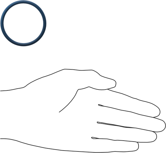 Düşük Sıcaklık Mil. Spec. Florosilikon O-Ring, Kimyasala Dayanıklı, 1/8 Kesirli Genişlik, Dash Numarası 224