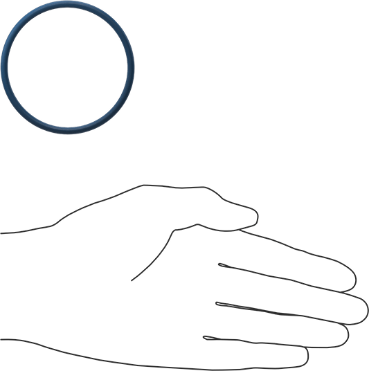 Düşük Sıcaklık Mil. Spec. Florosilikon O-Ring, Kimyasala Dayanıklı, 1/8 Kesirli Genişlik, Dash Numarası 229