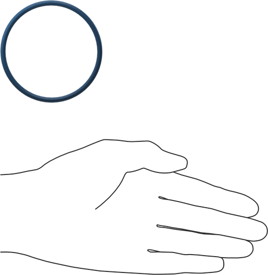 Düşük Sıcaklık Mil. Spec. Florosilikon O-Ring, Kimyasala Dayanıklı, 1/8 Kesirli Genişlik, Dash Numarası 230