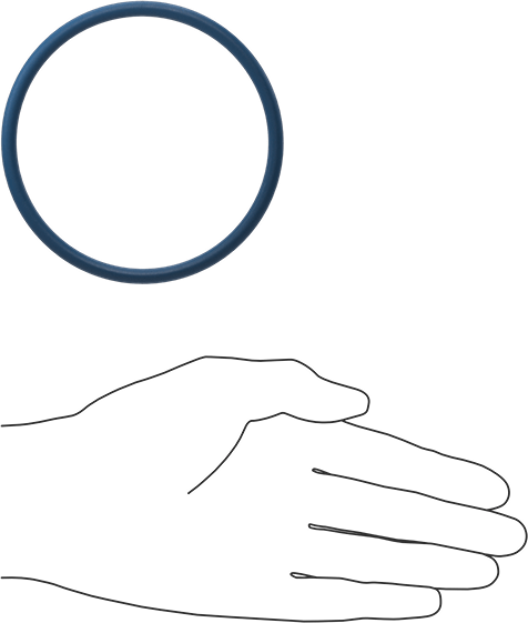 Düşük Sıcaklık Mil. Spec. Florosilikon O-Ring, Kimyasala Dayanıklı, 3/16 Kesirli Genişlik, Dash Numarası 341