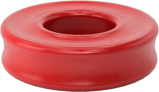 X Profilli Yüksek Sıcaklık Silikon O-Ring, 1/16 Kesirli Genişlik, Dash Numarası 006