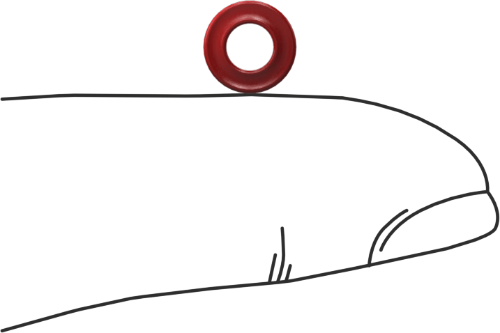 X Profilli Yüksek Sıcaklık Silikon O-Ring, 1/16 Kesirli Genişlik, Dash Numarası 007